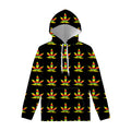 Rasta Flag Pattern Print Pullover Hoodie