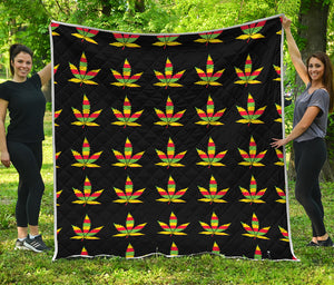 Rasta Flag Pattern Print Quilt