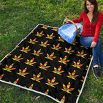 Rasta Flag Pattern Print Quilt