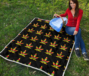 Rasta Flag Pattern Print Quilt