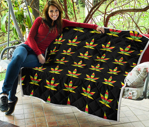 Rasta Flag Pattern Print Quilt