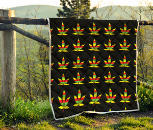 Rasta Flag Pattern Print Quilt