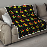 Rasta Flag Pattern Print Quilt