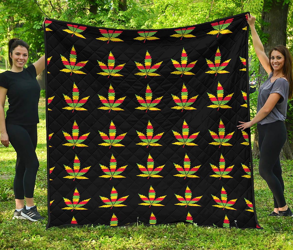 Rasta Flag Pattern Print Quilt