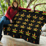 Rasta Flag Pattern Print Quilt