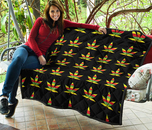 Rasta Flag Pattern Print Quilt