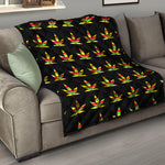 Rasta Flag Pattern Print Quilt