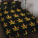 Rasta Flag Pattern Print Quilt Bed Set