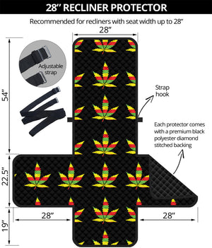 Rasta Flag Pattern Print Recliner Protector