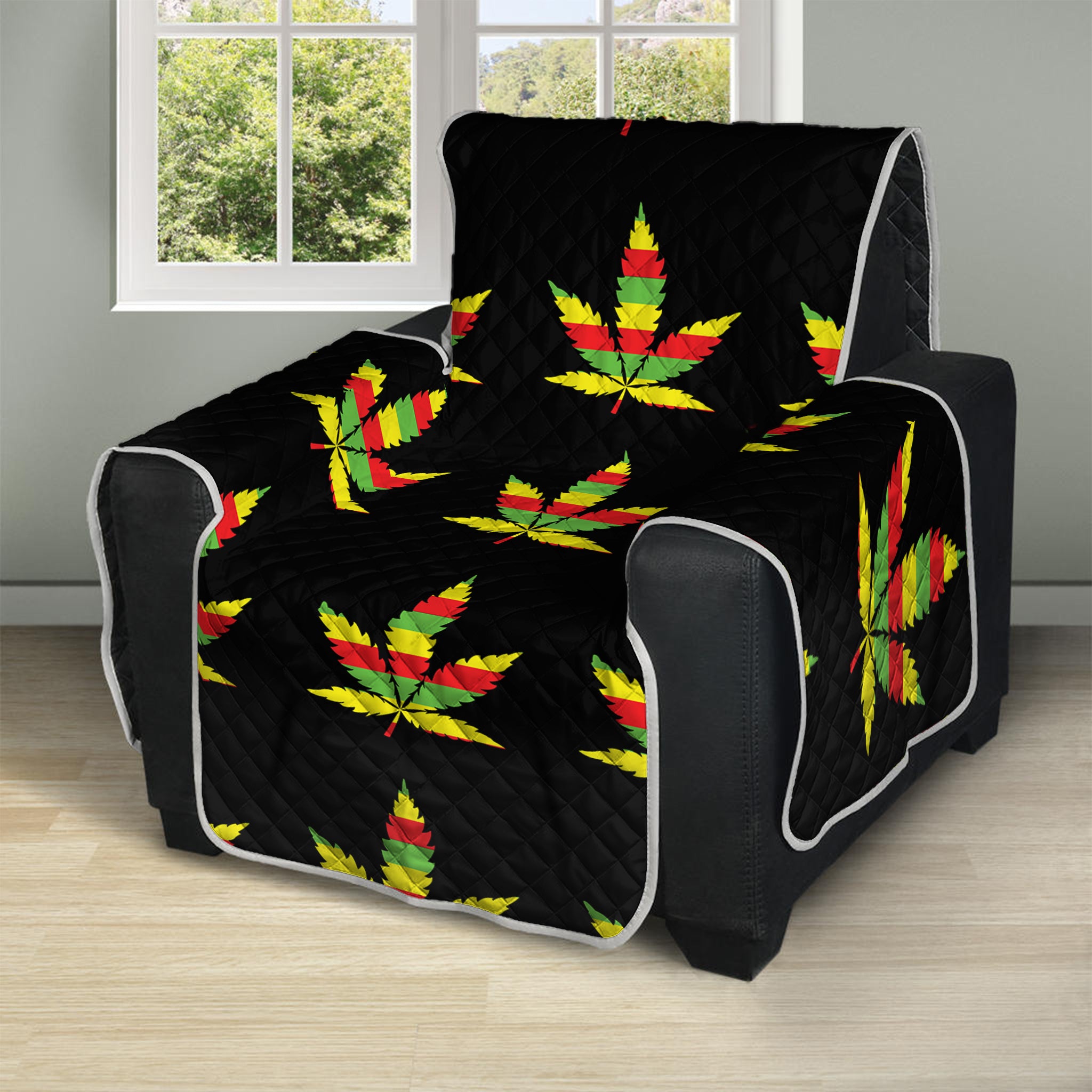 Rasta Flag Pattern Print Recliner Protector