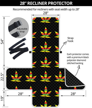 Rasta Flag Pattern Print Recliner Protector