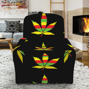 Rasta Flag Pattern Print Recliner Slipcover