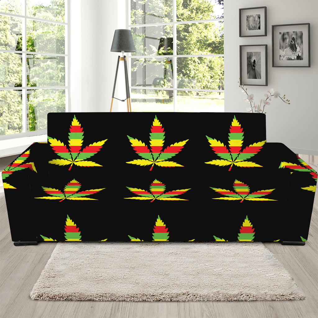 Rasta Flag Pattern Print Sofa Slipcover