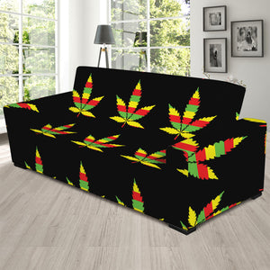 Rasta Flag Pattern Print Sofa Slipcover