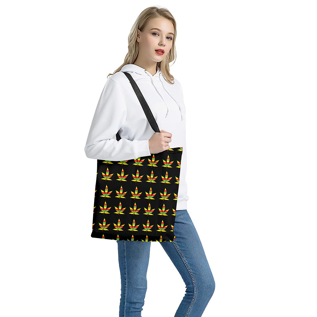 Rasta Flag Pattern Print Tote Bag