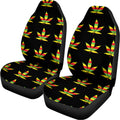 Rasta Flag Pattern Print Universal Fit Car Seat Covers