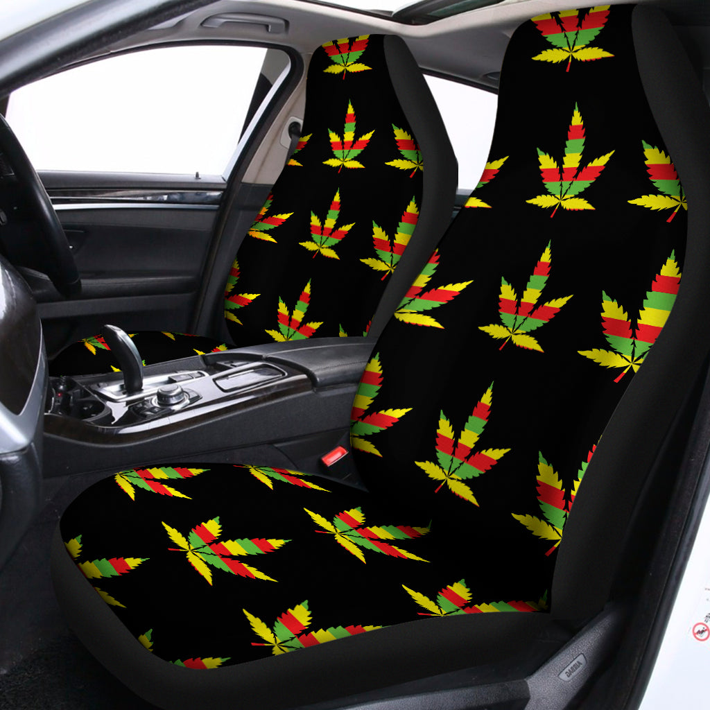 Rasta Flag Pattern Print Universal Fit Car Seat Covers