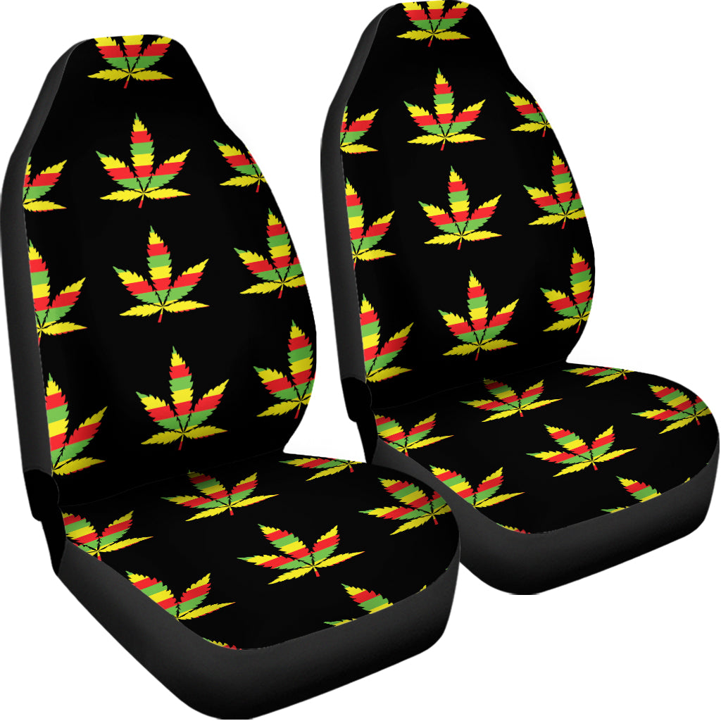 Rasta Flag Pattern Print Universal Fit Car Seat Covers