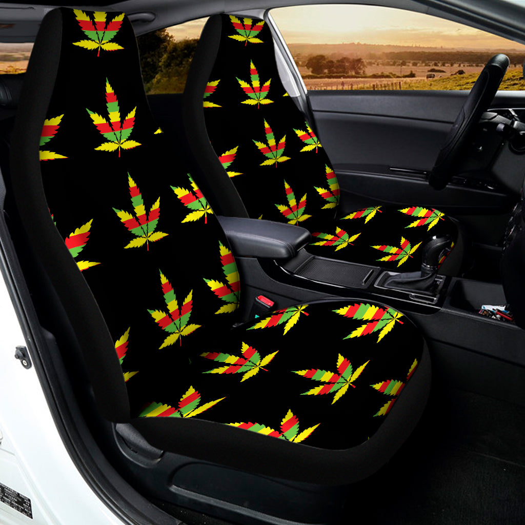 Rasta Flag Pattern Print Universal Fit Car Seat Covers
