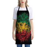 Rasta Lion Print Apron
