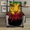 Rasta Lion Print Armchair Protector