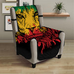 Rasta Lion Print Armchair Protector