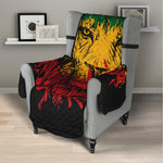 Rasta Lion Print Armchair Protector