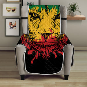 Rasta Lion Print Armchair Protector