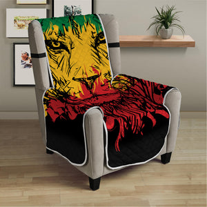 Rasta Lion Print Armchair Protector