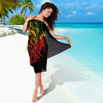 Rasta Lion Print Beach Sarong Wrap