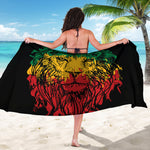 Rasta Lion Print Beach Sarong Wrap