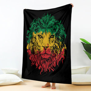 Rasta Lion Print Blanket