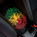 Rasta Lion Print Car Center Console Cover