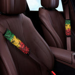 Rasta Lion Print Car Seat Belt Covers