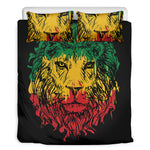 Rasta Lion Print Duvet Cover Bedding Set