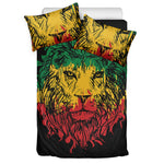 Rasta Lion Print Duvet Cover Bedding Set