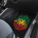 Rasta Lion Print Front Car Floor Mats