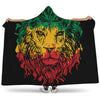 Rasta Lion Print Hooded Blanket