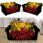 Rasta Lion Print Loveseat Slipcover