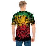 Rasta Lion Print Men's T-Shirt
