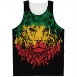 Rasta Lion Print Men's Tank Top