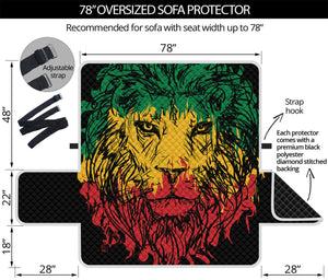 Rasta Lion Print Oversized Sofa Protector