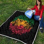 Rasta Lion Print Quilt