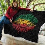 Rasta Lion Print Quilt