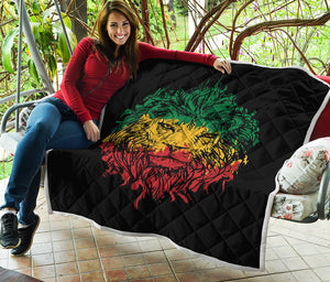 Rasta Lion Print Quilt