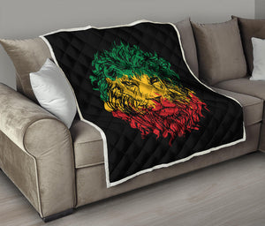 Rasta Lion Print Quilt