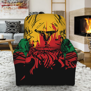 Rasta Lion Print Recliner Slipcover