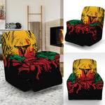 Rasta Lion Print Recliner Slipcover