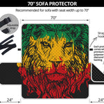 Rasta Lion Print Sofa Protector