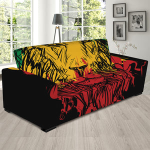 Rasta Lion Print Sofa Slipcover